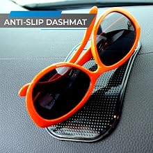 Included Anti-Slip Dashboard Mat