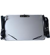 Banjiang Metal Clipboard with Shoulder Strap,Aluminum Drawing Board with Movable Clip,A4 Letter L...