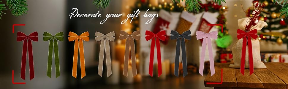 velvet bows for christmas tree