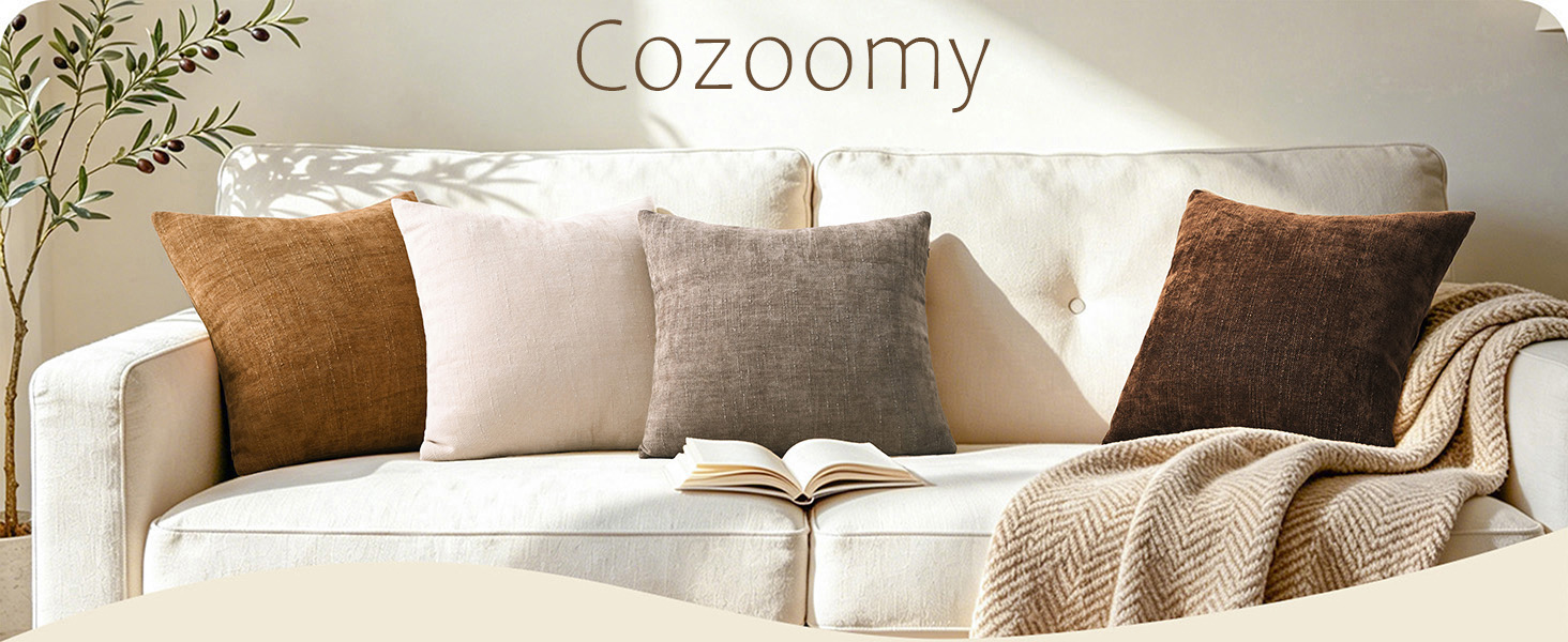 cozoomy pillow covers set of 4