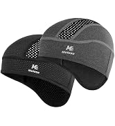 MELASA Skull Cap Cooling Helmet Liner with Mesh Breathable Sweat Cap for Men Women