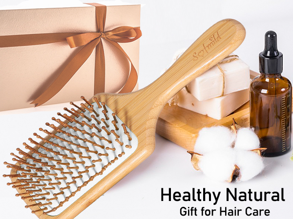bamboo hair brush gift