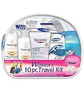 Convenience Kits International Women's Deluxe 10 Piece Kit with Travel Size TSA Compliant Essenti...