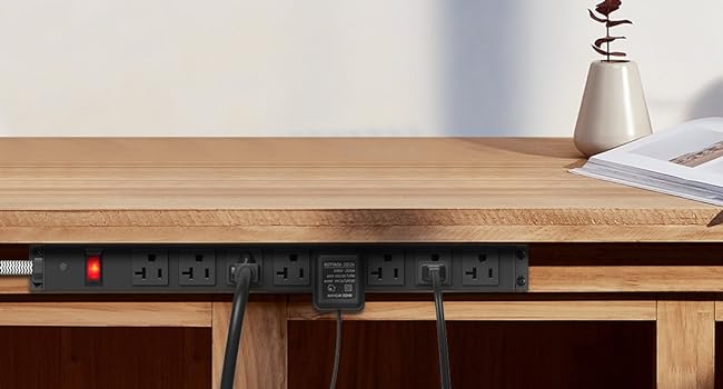 under desk mount Workbench Power Bar