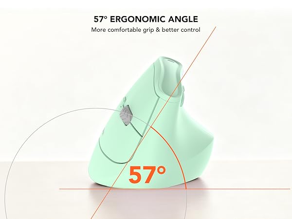 Ergonomic tilt vertical design