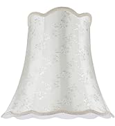 Aspen Creative 34002A Transitional Empire Shape Spider Construction Lamp Shade in Ivory, (10 1/8"...