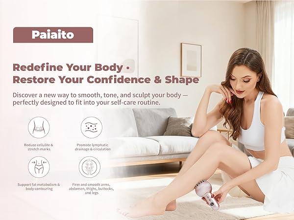 lymphatic drainage massager; stretch marks removal; body sculpting machine; cellulite massager