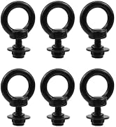 Antrader Lifting Shoulder Eye Bolts,Eye Bolts with Nuts,M5,Black | Stainless Steel Machinery Shou...