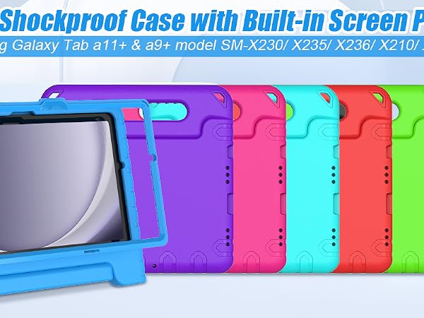 samsung galaxy tab a11 plus case for kids,galaxy tab a9 plus case for kids,samsung tab a9+ case kids
