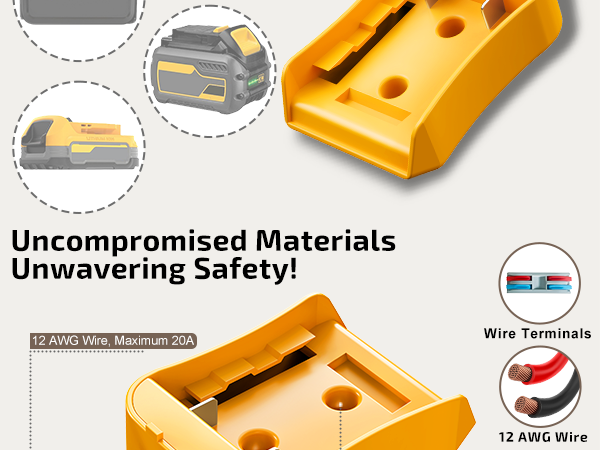 Dewalt 20V Battery Adapter for Power Wheels Power Tool Drill Battery Adapter Converter