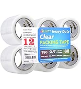 APORNI Clear Packing Tape Heavy Duty Refill Rolls Sealing Great for Packing Box Shipping and Movi...