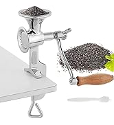 Moongiantgo Hand Grain Mill Grinder Poppy Seeds Mill Stainless Steel Coarseness Adjustable Table ...