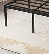 Maenizi 20 Inch Queen Bed Frame No Box Spring Needed, Heavy Duty Metal Queen Platform Bed Frame S...