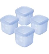 Olababy Clear Sense Silicone Storage Containers 4pk for Baby Food, Snacks, Formula, Puree, Sauce ...