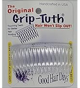 Good Hair Days Grip-Tuth Combs - Set Of 2 Hair Side Combs - Hair Combs For All Types Of Hair - De...