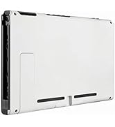 eXtremeRate Soft Touch Grip White Console Back Plate DIY Replacement Housing Shell Case for Ninte...