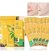 20 Combo Pack Snail Sleeping Face Mask Sheet, Wash-free Face Pack For Glowing Skin, Deep Moisturi...