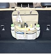 Viaviat Hanging Car Trunk Organizer and Storage, Premium Faux Leather Large Capacity Storage Acce...