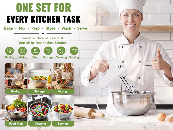 ONE SET FOREVERY KITCHEN TASK