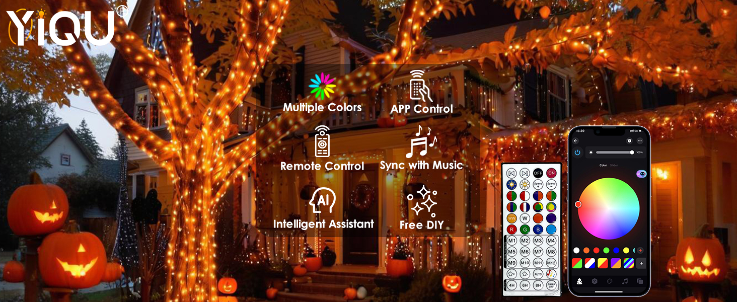 RGB Smart Fall String Lights
