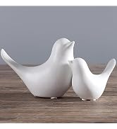 FANTESTICRYAN Small Animal Statues Home Decor Modern Style White Decorative Ornaments for Living ...