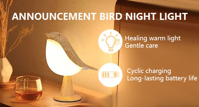 Bird night lamp