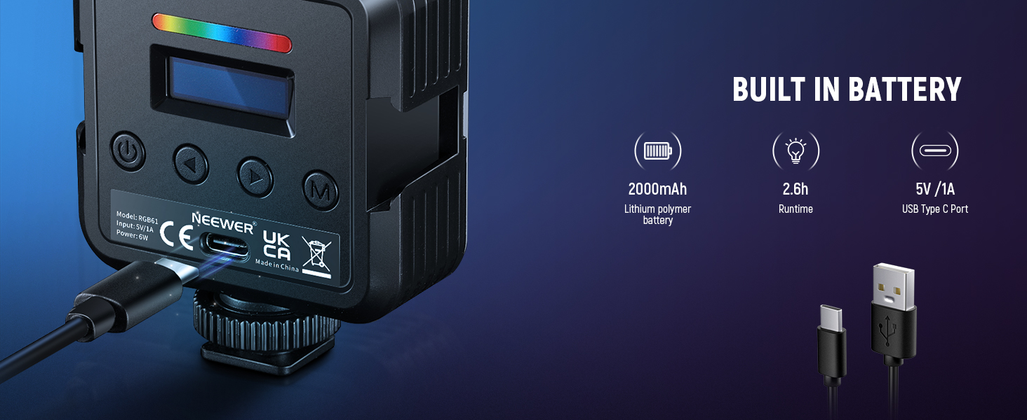BUILT IN BATTERY