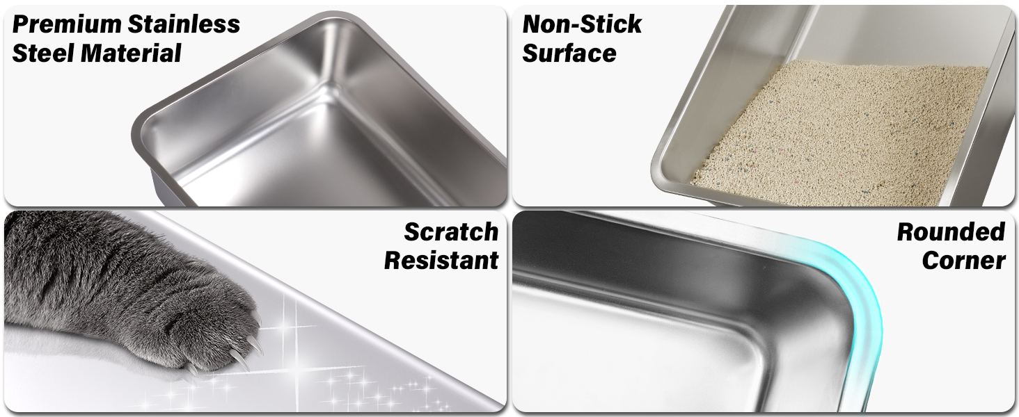 stainless steel litter box