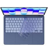 MasiBloom Silicone Keyboard Cover Skin for 2026 MacBook Neo 13 inches A18 Pro with Touch ID Anti-...
