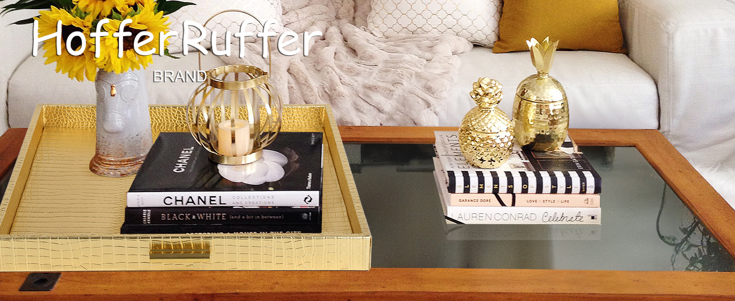 faux leather gold croco faux leather ottoman tray serving tray