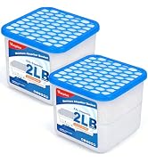 Vacplus 2LB Moisture Absorber Bucket - Large Capacity Moisture Absorber with Calcium Chloride Cry...
