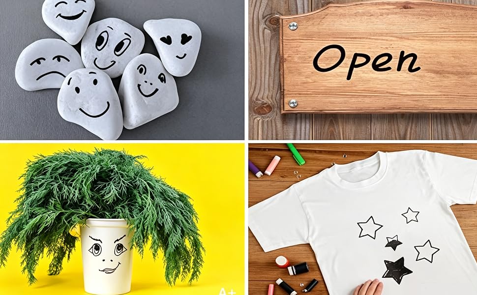 Works on Virtually Any Surface (Rock, Wood, Fabric, Plastic & More)