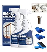 2Pcs Heavy Duty Rust Removal for Metal,Highly Concentrated Steel Rust Remover,Powerful Rust Stain...
