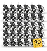 HOLKIE Office Chair Wheels Roller Blade Caster - Rubber Replacement for Office 11x22mm Transparen...