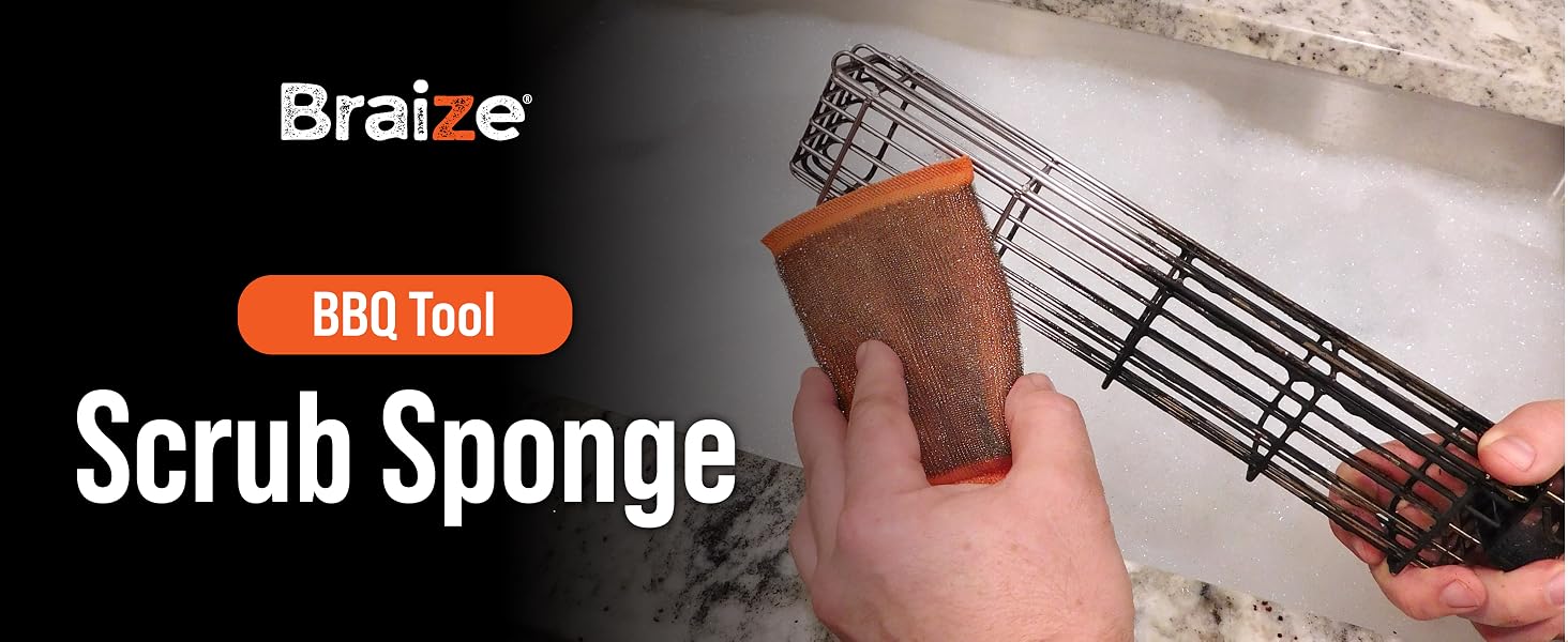 Braize sponges kitchen BBQ tool scrub sponge