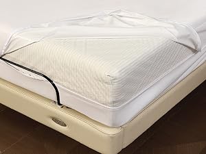 zippered mattress protector with invisible hidden zip that goes around 3 sides