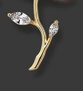 Women's Created Crystal Clear Flower Statement Drop Dangle Earrings