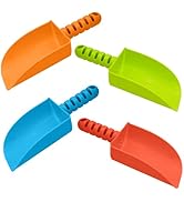 4 Pcs Beach Shovel 8 Inch Sand Shovel for Kids Heavy Duty Plastic - Great for Beach Toys for Kids...
