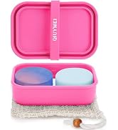 QIUYMEI Silicone Soap Holder, Enhanced Leak-Proof Travel Soap Container with Draining Layer,Porta...