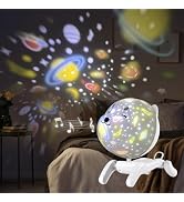 LEDHOLYT Star Projector, Cute Galaxy Projector Night Light for Kids, 5 Modes 8 Music,Adjustable B...