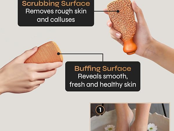 Facón Pumice Stone Exfoliating Foot Scrubber