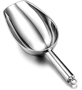 TeamFar Stainless Steel Ice Scoop, 5 Ounces Small Metal Food Candy Scoop | for Kitchen Bar Party ...