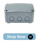 GREENCYCLE 1 Pack HO-038 ABS Dustproof Waterproof IP66 Junction Box Universal Electrical Project ...