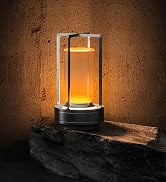 Portable Metal Table Lamp for Indoor/Outdoor ,Rechargeable Cordless LED Lamp, 3-Colour Infinitely...