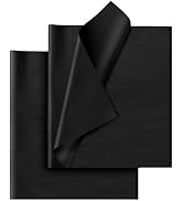Hlonon Black Tissue Paper for Gift Bags - 30 Sheets of Black Wrapping Tissue Paper Bulk Packaging...