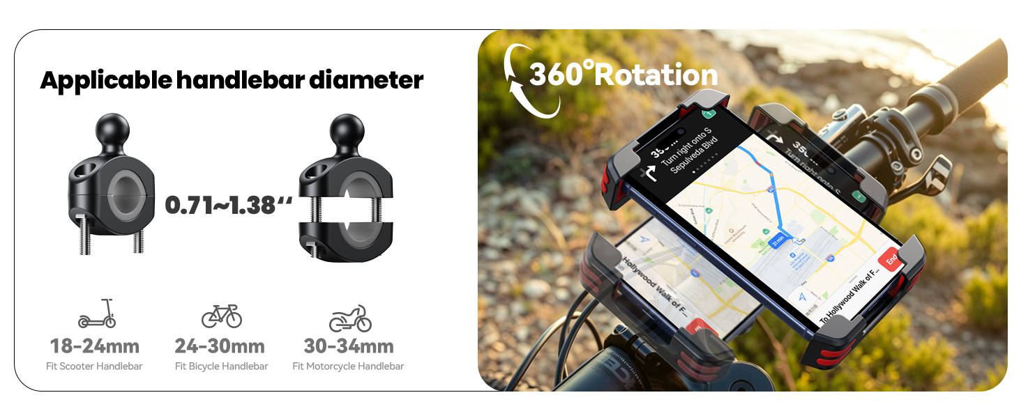 bike phone holder mount