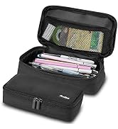 ProCase Pencil Bag Pen Case, Large Capacity Students Stationery Pouch Pencil Holder Desk Organize...