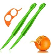 Orange Peeler Tools Citrus Peel Cutter Plastic Easy Fruit Vegetable Slicer Cutter Lemon Peelers O...