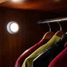 Tap lights, Push Lights, Touch Lights, Puck Lights, 4 LED Closet Lights, Night Lights, STAR-SPANGLED