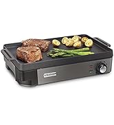 Hamilton Beach Professional Cast Iron Indoor Electric Grill & Griddle, 10